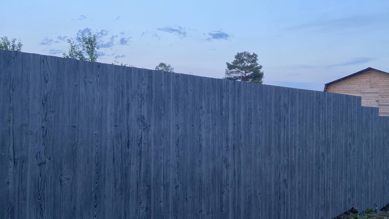 Забор из профнастила НС-10 42м Светлая Береза SteelArt фото 4 в Бугульме