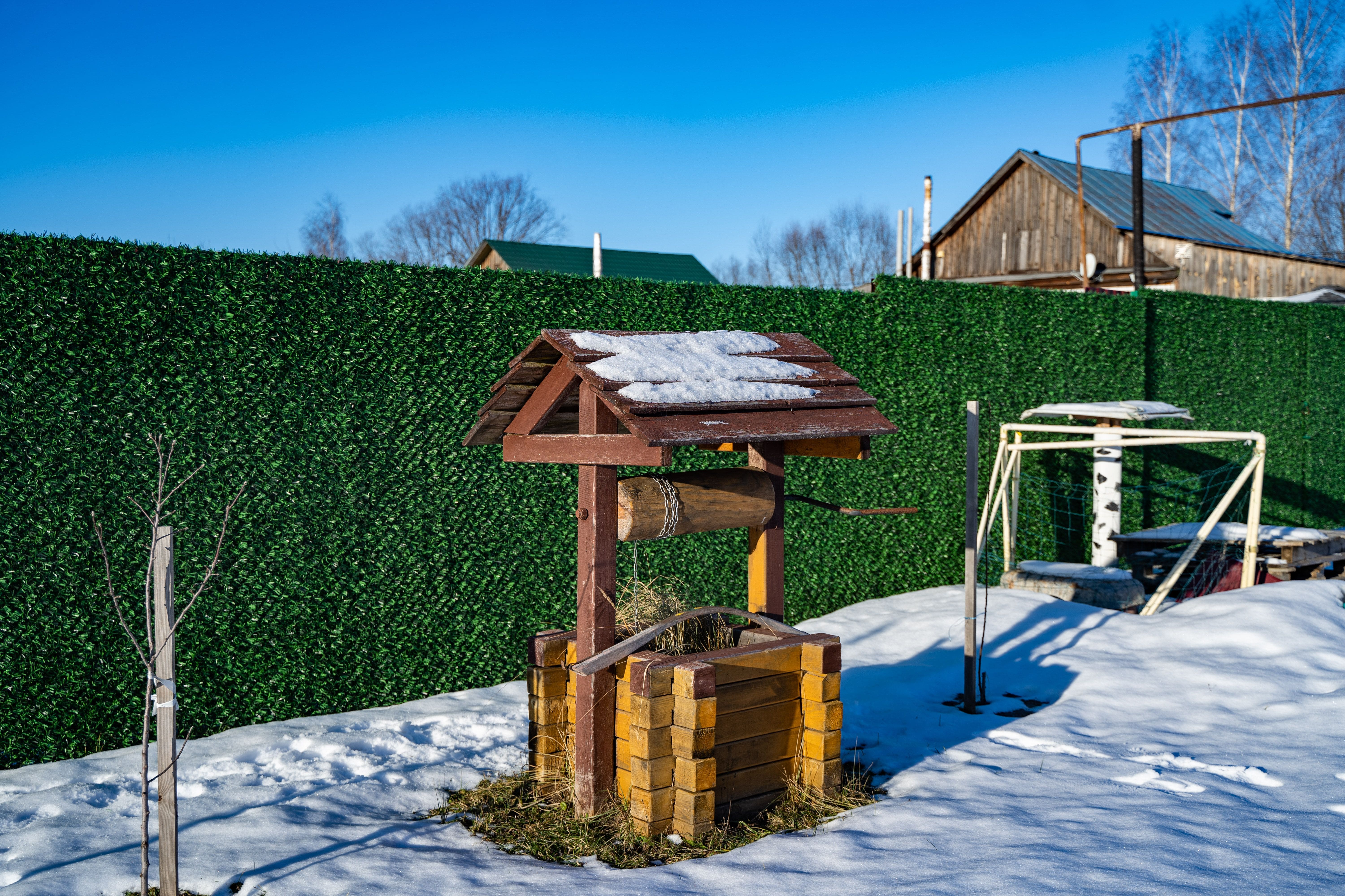 Вечнозеленый забор Grass Fence рулон 2м фото 7 в Бугульме