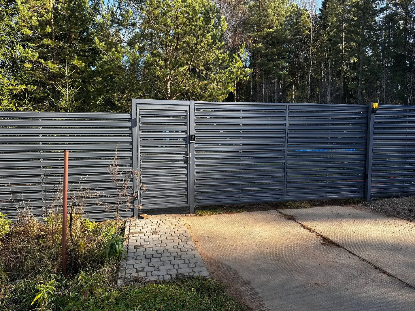 Забор-ранчо из евроштакетника 10м RAL7024 Серый Графит в Бугульме